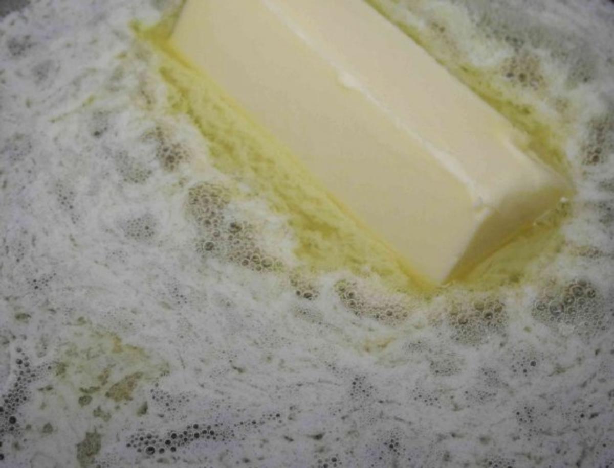 Aus dem Backofen : Spargel auf Reis-Schlagcreme mit Petersilien - Brot - Kruste überbacken - Rezept - Bild Nr. 4