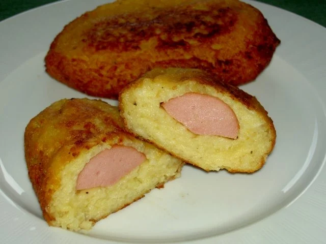 Knackwurst im Kartoffelteig - Rezept - Bild Nr. 2