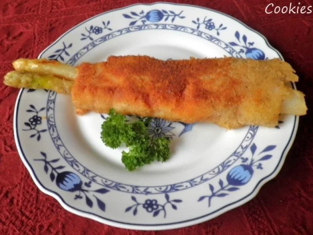 Spargel - Päckchen Cordon Bleu - Rezept - Bild Nr. 2