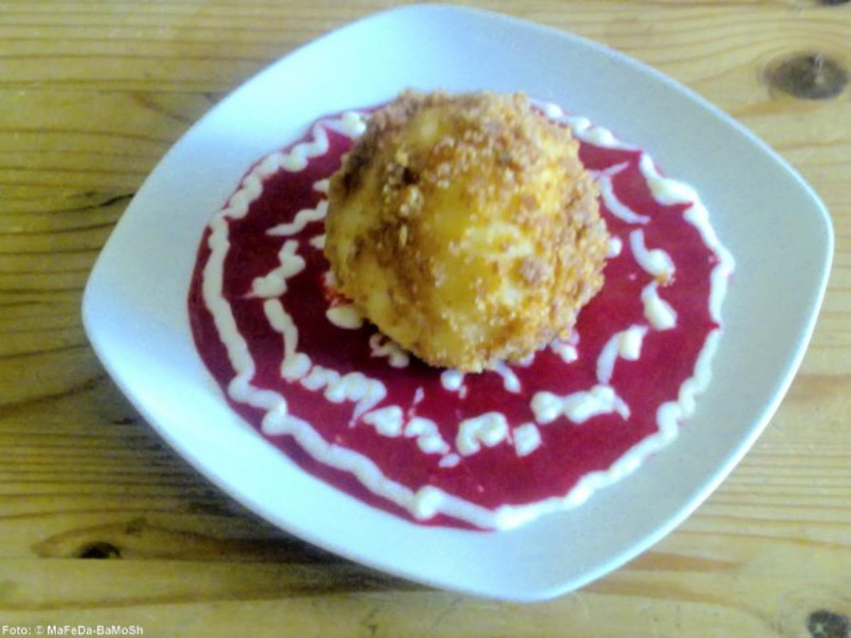 Marillenknödel auf Himbeersoße - Rezept - Bild Nr. 2