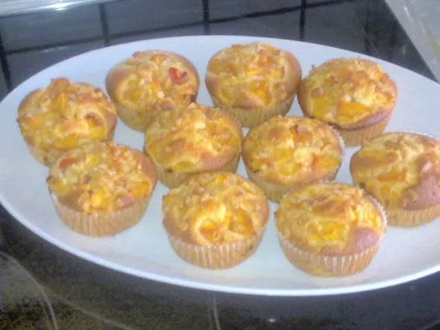 Rezept: Pfirsich-Muffins Bild Nr. 3 Pfirsich-Muffins - Rezept - Bild Nr. 3