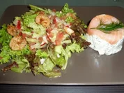 Garnelen-Lachs-Terrinchen mit frischem Dill - Rezept