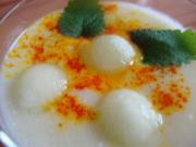 Kalte Melonensuppe mit Safran - Rezept