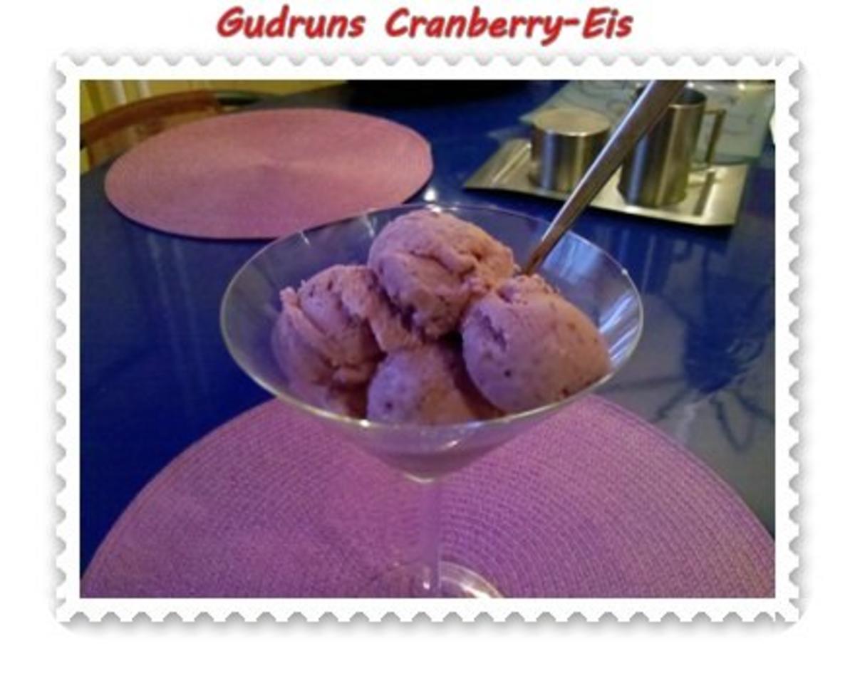 Eis: Cranberry-Eis - Rezept