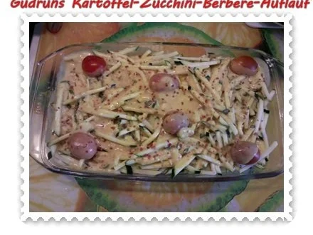 Rezept: Auflauf: Kartoffel-Zucchini-Berbere-Auflauf Bild Nr. 5 Auflauf: Kartoffel-Zucchini-Berbere-Auflauf - Rezept - Bild Nr. 5