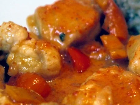 Hähnchen in geröstetem Paprikarahm mit Vollkorn-Basmati-Reis - Rezept - Bild Nr. 13