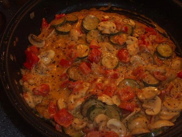 Gemüsepfanne mit Brunch-Creme - Rezept - Bild Nr. 4