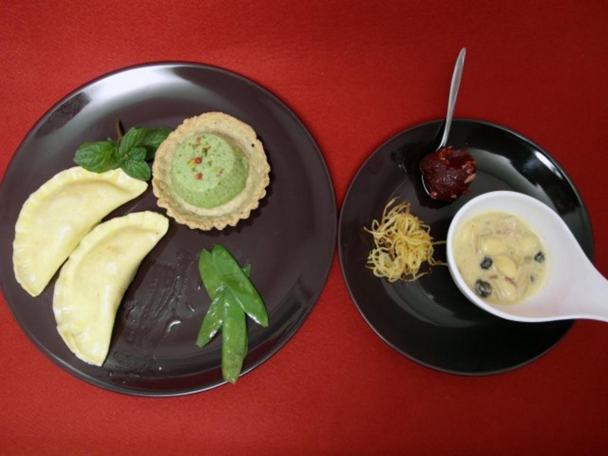 Bilder für Cappelletti auf Parmesan-Fondue mit Salbeibutter - Rezept