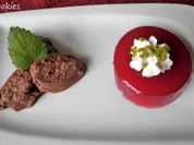 Himbeer - Wackelpudding und einfache Schokoladen Mousse ... - Rezept