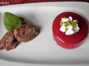 Himbeer - Wackelpudding und einfache Schokoladen Mousse ... - Rezept