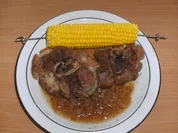 Fleisch: Schweinshaxenscheiben geschmort - Rezept