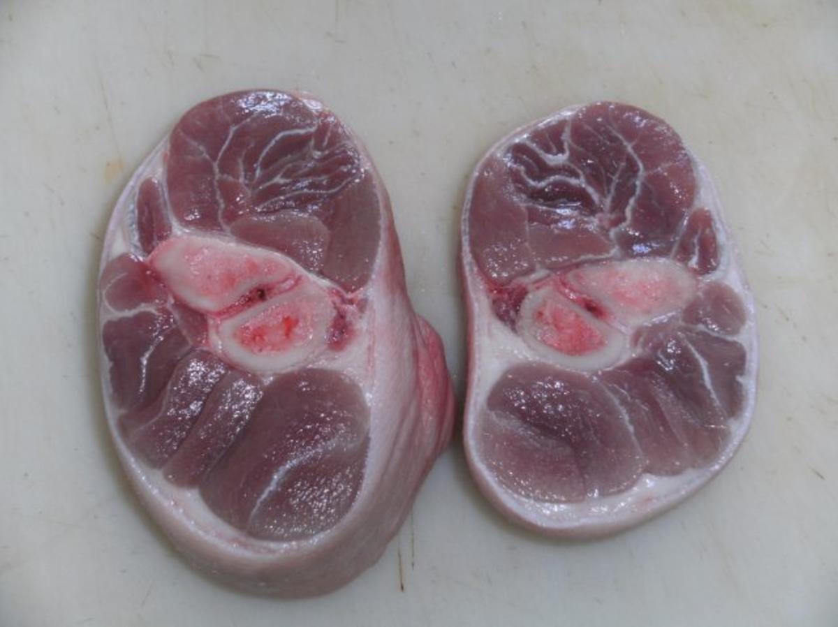 Fleisch: Schweinshaxenscheiben geschmort - Rezept - Bild Nr. 2