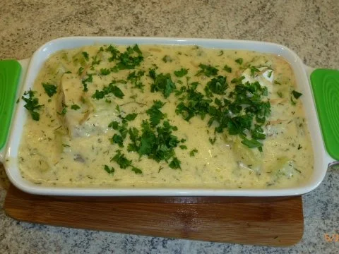 Rezept: Fischfilet mit Gurken Bild Nr. 3 Fischfilet mit Gurken - Rezept - Bild Nr. 3