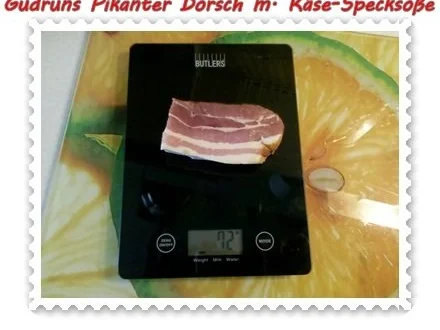 Rezept: Fisch: Pikanter Dorsch mit Käse-Specksoße Bild Nr. 6 Fisch: Pikanter Dorsch mit Käse-Specksoße - Rezept - Bild Nr. 6