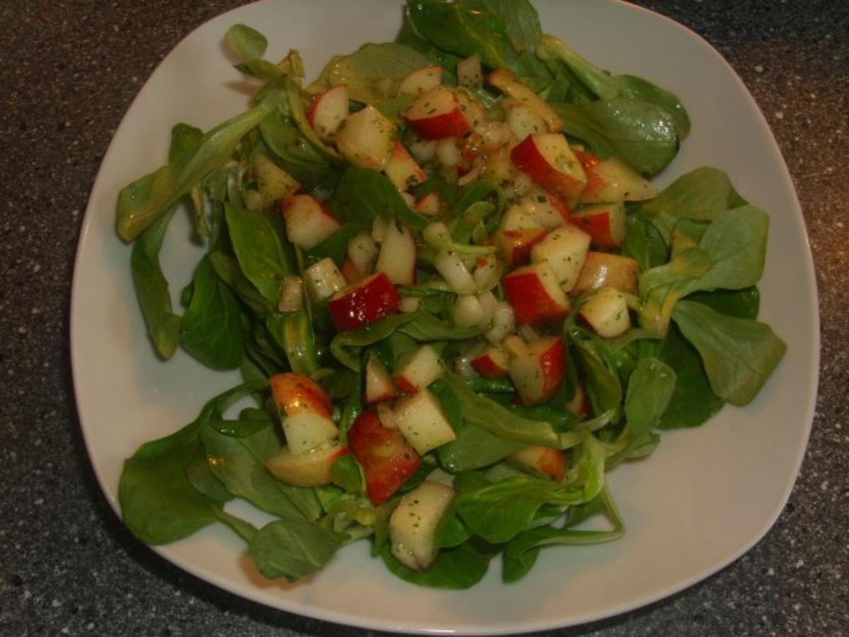 Feldsalat mit Pfirsichen und Balsamico - Rezept - Bild Nr. 5