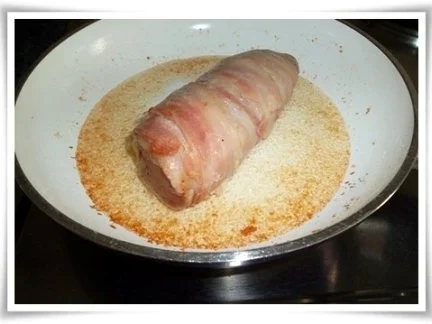 Schweinefilet im Speckmantel mit Kartoffelklößen und Puszta Salat - Rezept - Bild Nr. 7