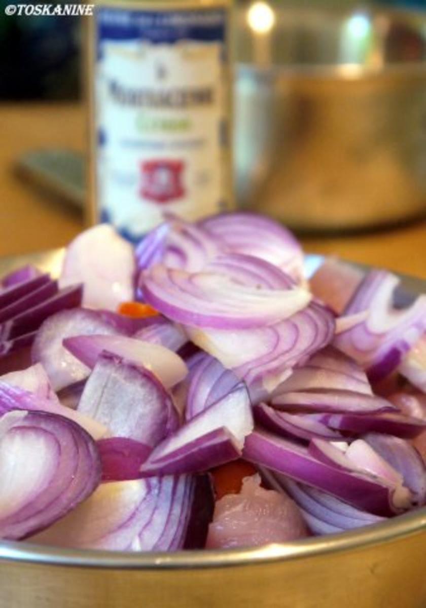 Hähnchen-Curry-Geschnetzeltes mit Knobi-Kartoffeln - Rezept - Bild Nr. 4