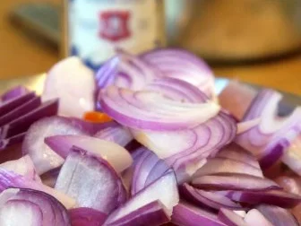 Hähnchen-Curry-Geschnetzeltes mit Knobi-Kartoffeln - Rezept - Bild Nr. 4