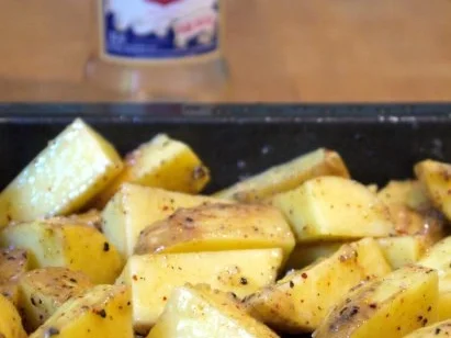 Hähnchen-Curry-Geschnetzeltes mit Knobi-Kartoffeln - Rezept - Bild Nr. 9