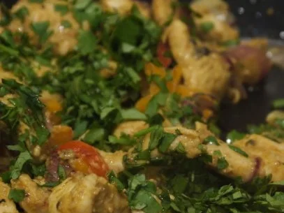 Hähnchen-Curry-Geschnetzeltes mit Knobi-Kartoffeln - Rezept - Bild Nr. 12