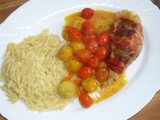 Rezept: Hähnchenbrustfilet in Seranoschinken Hähnchenbrustfilet in Seranoschinken - Rezept