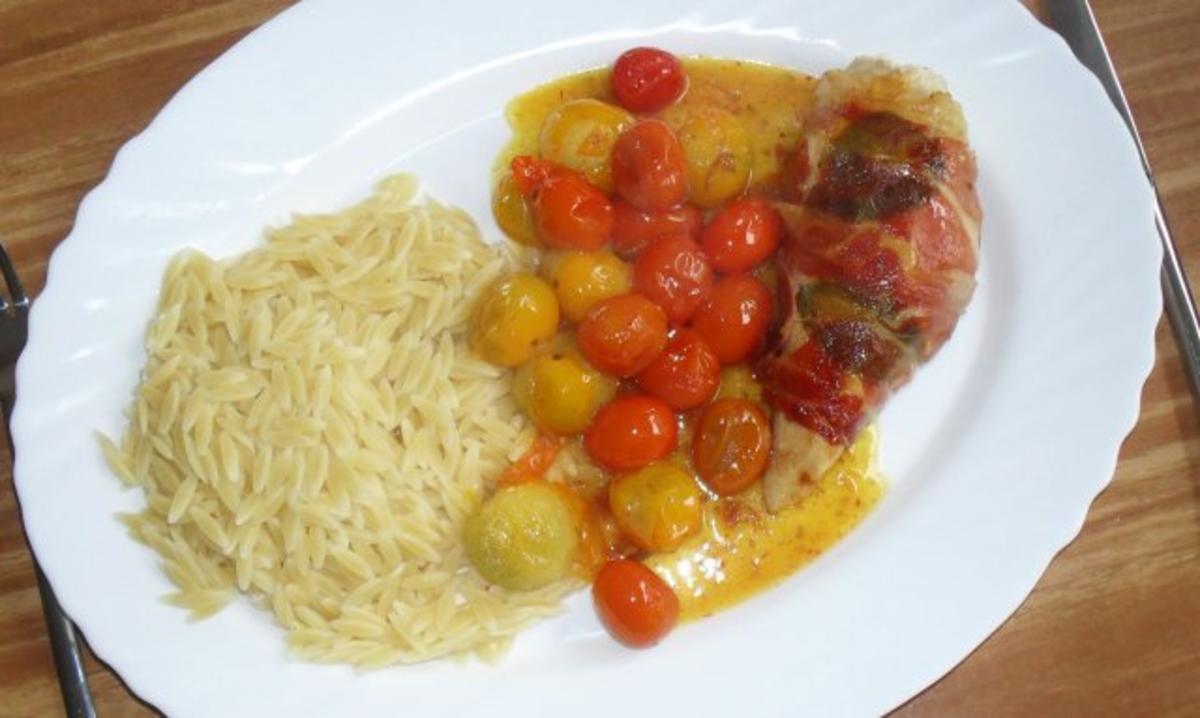 Bilder für Hähnchenbrustfilet in Seranoschinken - Rezept