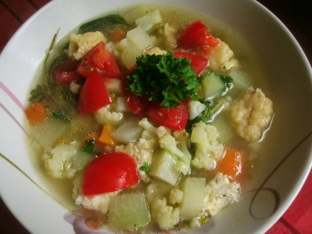 Sommergemüsesuppe mit Klump - Rezept - Bild Nr. 2