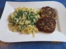 Kochen: Fischfrikadellen mit Tagliatelle und Petersiliensoße - Rezept