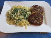 Kochen: Fischfrikadellen mit Tagliatelle und Petersiliensoße - Rezept