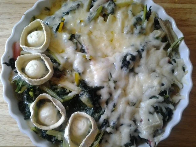 Mangold gratiniert zu Kartoffelrösti - Rezept - Bild Nr. 5