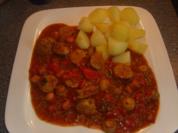 Würstchen-Hack-Gulasch - Rezept