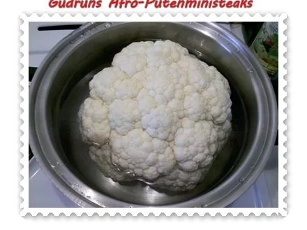 Geflügel: Afro-Putenministeaks mit überbackenen Blumenkohl - Rezept - Bild Nr. 6