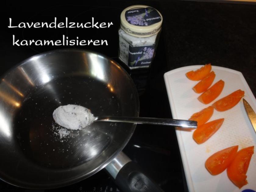 Lavendel Eis mit flambierten Lavendel Marillen - einfach - von emari Lavendel Eis mit flambierten Lavendel Marillen - einfach - von emari