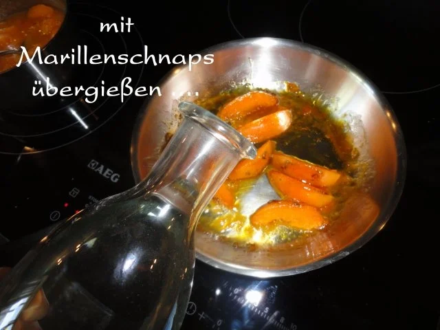 Lavendel Eis mit flambierten Lavendel Marillen - Rezept - Bild Nr. 16