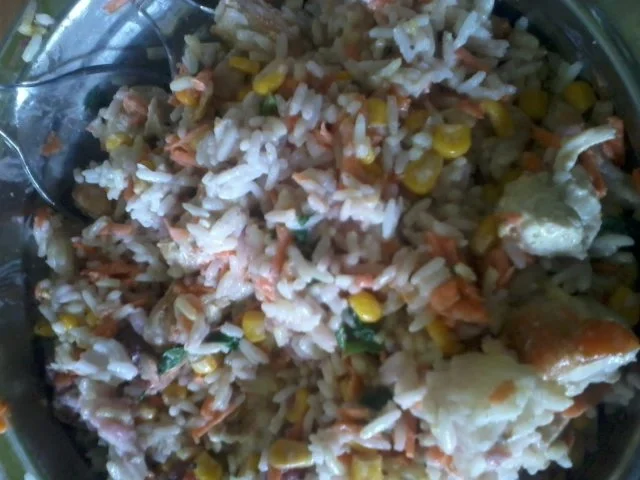 suessebienes´s Reissalat mit  himbeer dressing - Rezept