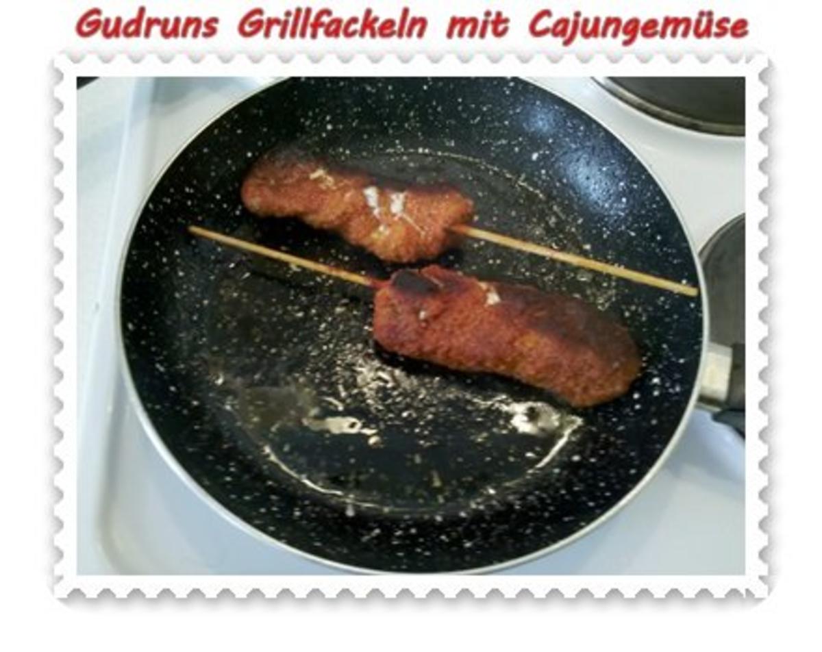 Fleisch: Grillfackeln mit Cajungemüse - Rezept - Bild Nr. 14