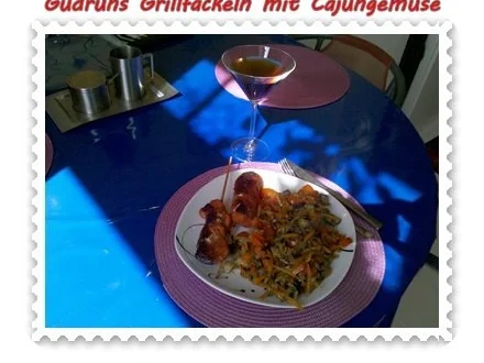 Rezept: Fleisch: Grillfackeln mit Cajungemüse Bild Nr. 2 Fleisch: Grillfackeln mit Cajungemüse - Rezept - Bild Nr. 2