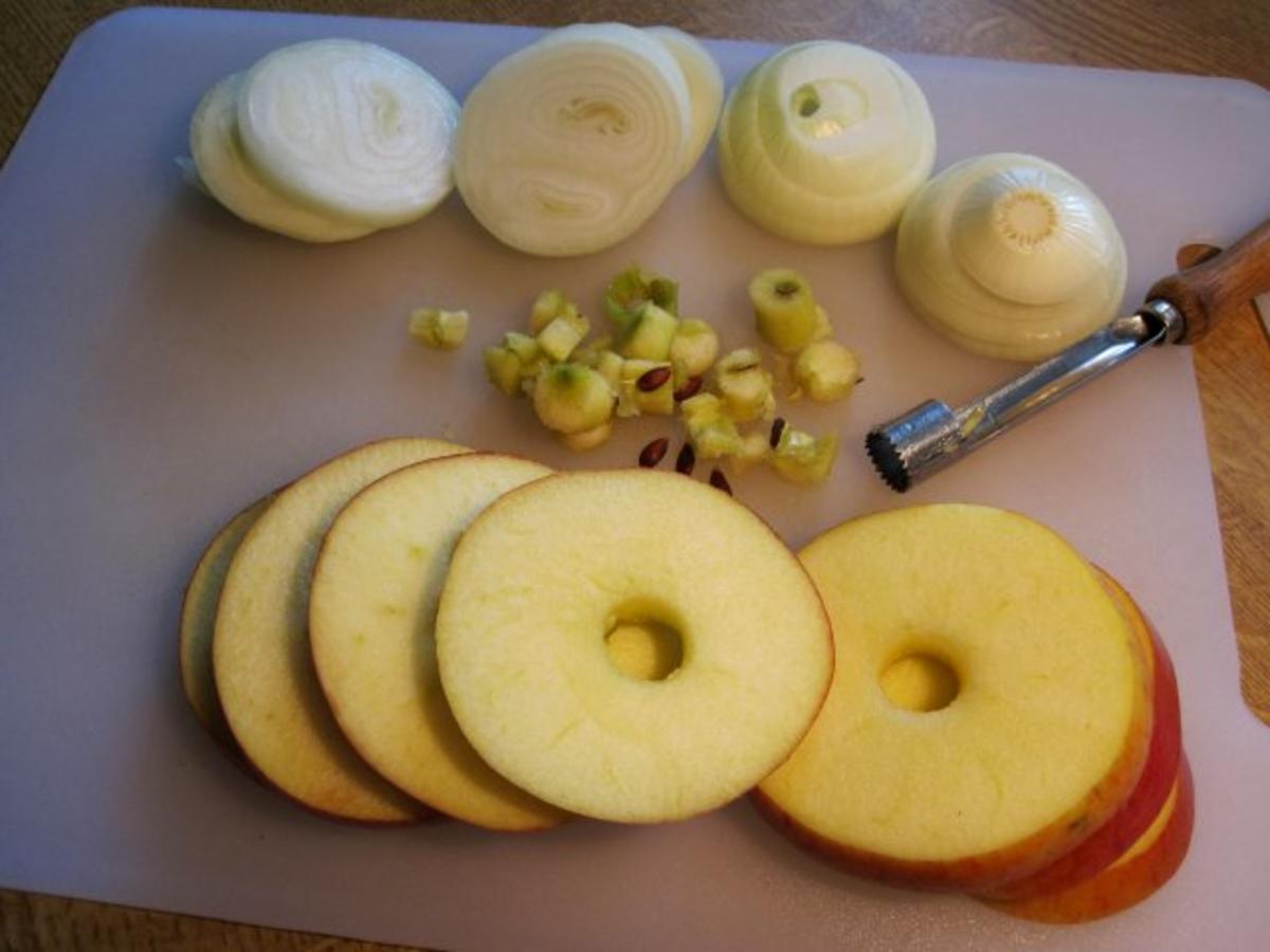 Rinderleber mit Apfelscheiben und Zwiebeln - Rezept - Bild Nr. 5