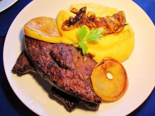 Rinderleber mit Apfelscheiben und Zwiebeln - Rezept - Bild Nr. 8