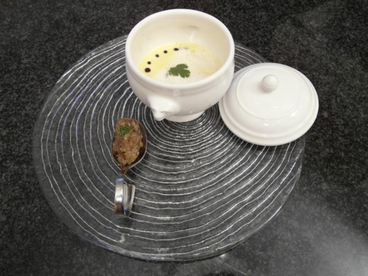 Curry-Zitronengrassuppe mit Kokosschaum und Tunfischtartar - Rezept ...