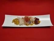 Oecher Puttes und Jacobsmuscheln auf Mango - Rezept