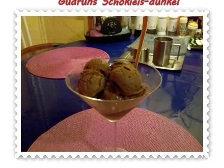 Eis: Schoki-Eis dunkel - Rezept