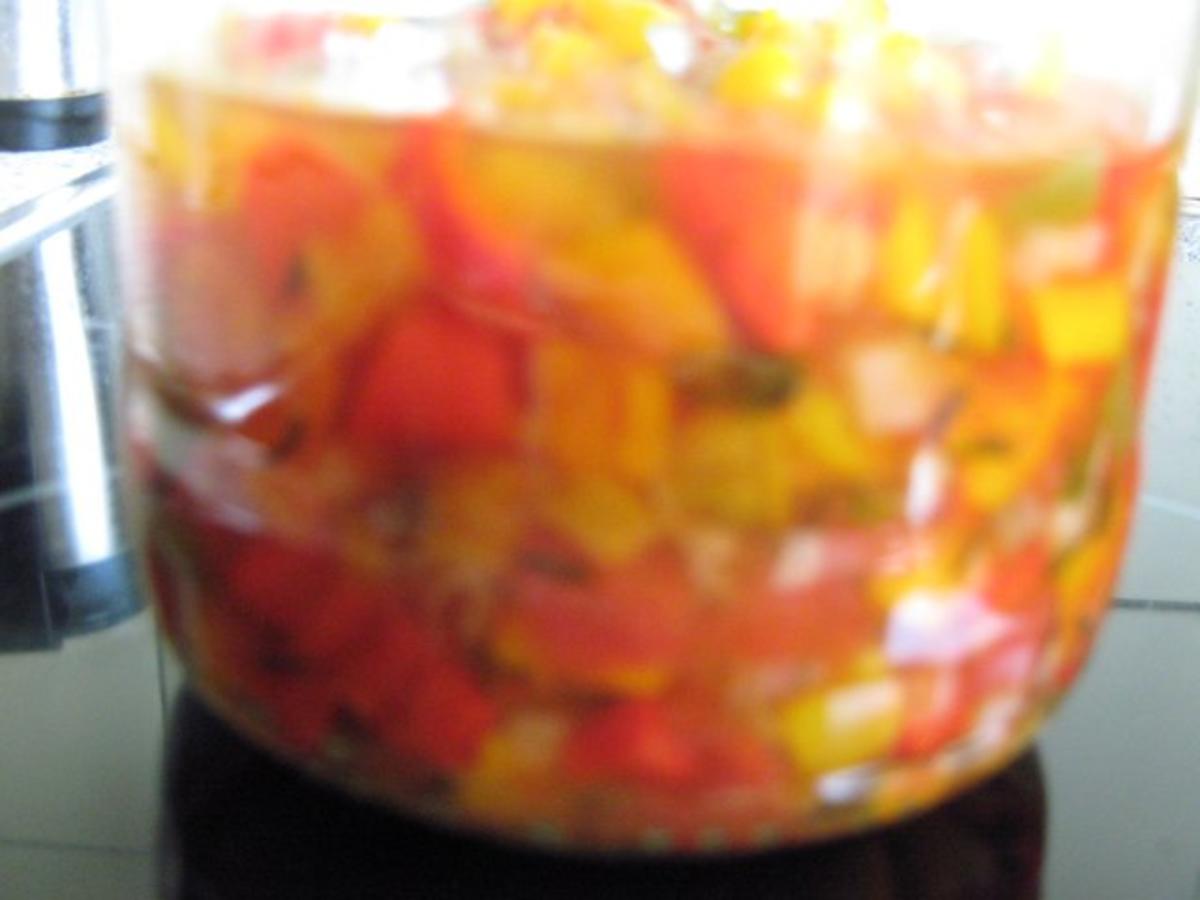 buntes Paprika-Tomaten-Chili-Chutney - Rezept - Bild Nr. 2
