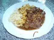 Schwäbischer Zwiebelrostbraten mit Dinkelspätzle - Rezept
