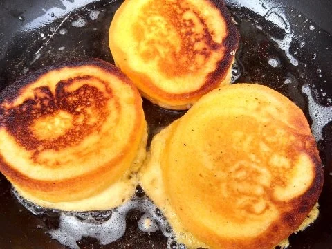 Rezept: Mais Brot gebraten / Fried Corn Bread / Mais Mini Pancake Bild Nr. 3 Mais Brot gebraten / Fried Corn Bread / Mais Mini Pancake - Rezept - Bild Nr. 3