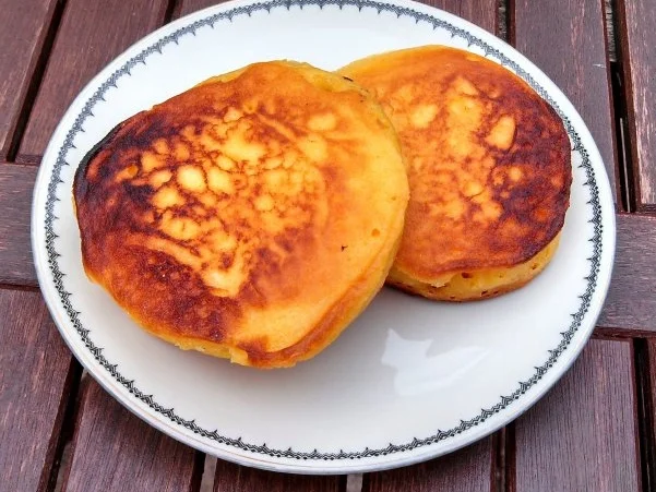 Rezept: Mais Brot gebraten / Fried Corn Bread / Mais Mini Pancake Bild Nr. 2 Mais Brot gebraten / Fried Corn Bread / Mais Mini Pancake - Rezept - Bild Nr. 2