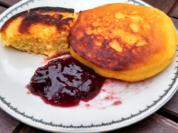 Mais Brot gebraten   /   Fried Corn Bread   /   Mais Mini Pancake - Rezept