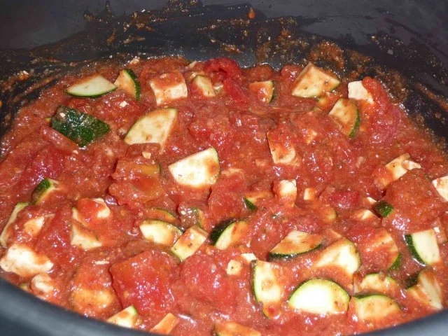 Gefüllte Schmorgurke mit Parmesan überbacken - Rezept - Bild Nr. 12