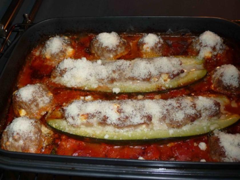 Gefüllte Schmorgurke mit Parmesan überbacken - einfach - von cleo64