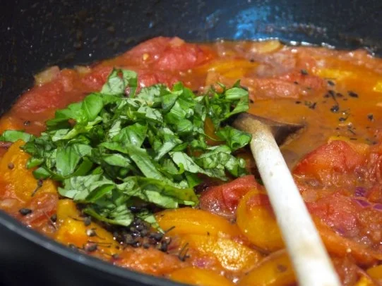 Voatisperifery-Hähnchen auf Tomaten-Aprikosen-Bett - Rezept - Bild Nr. 14